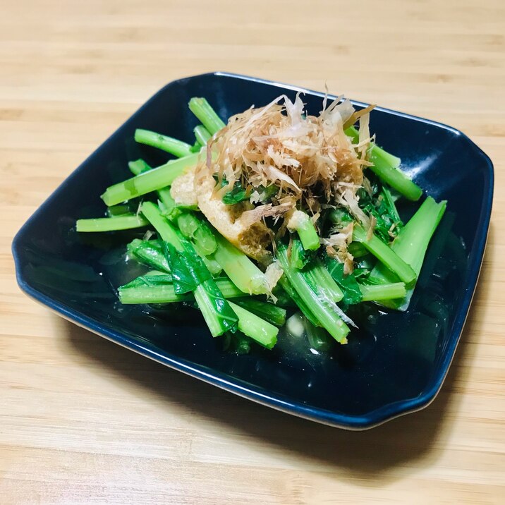 かぶの葉とお揚げのさっと煮